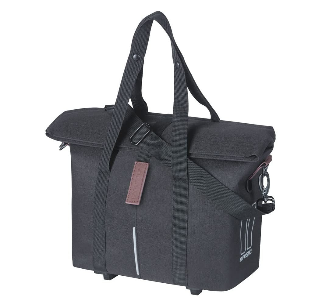 Basil 291218 - wasserdichte und reflektierende fahrradtasche hinten City Shopper 14-16l 39x15x29.5 c