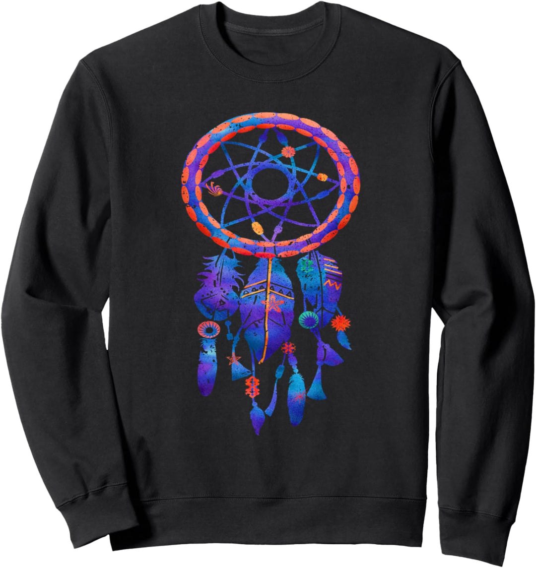 Tribal Blue Dreamcatcher Dream catcher Native American Sweatshirt