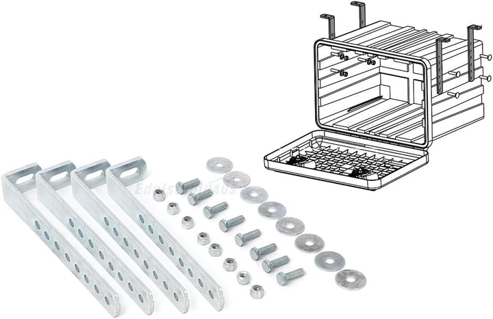 Deichselbox Daken Blackit Lite, Werkzeugkasten, Gurtkiste, Anhängerbox, Staukiste, Daken B24-2 + Ver