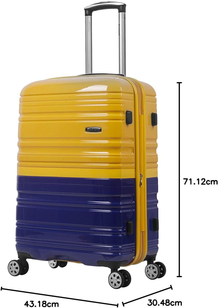 Rockland Melbourne Hartschalen-Koffer, erweiterbar, Farbe: Marineblau (Blau) - F225-2TONENAVY 2-Piec