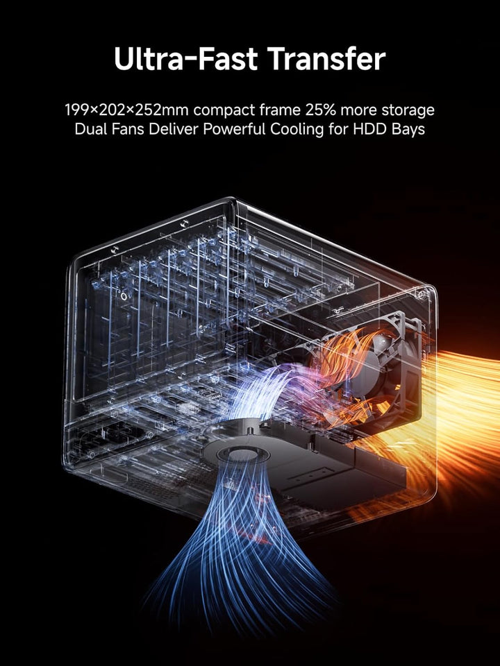 MINISFORUM N5 Pro 5-Bay Desktop NAS,AMD Ryzen AI 9 HX PRO 370,Zwei DDR5-Kanäle,1 * 10GbE, 1 * 5GbE,1