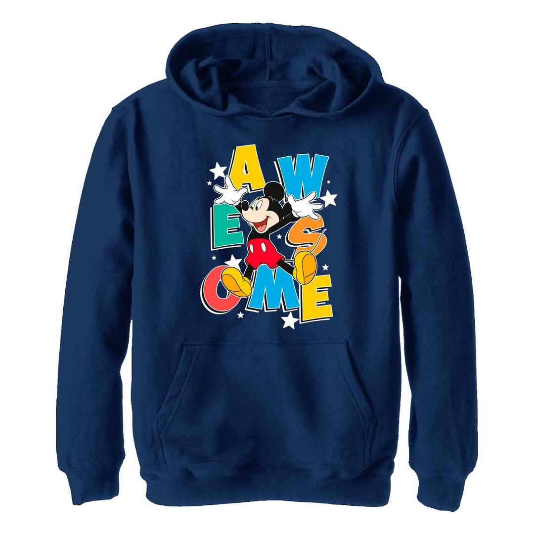 Disney Jungen Klassischer Hoodie Von Mickey Awesome Jumps, Heather Navy, S