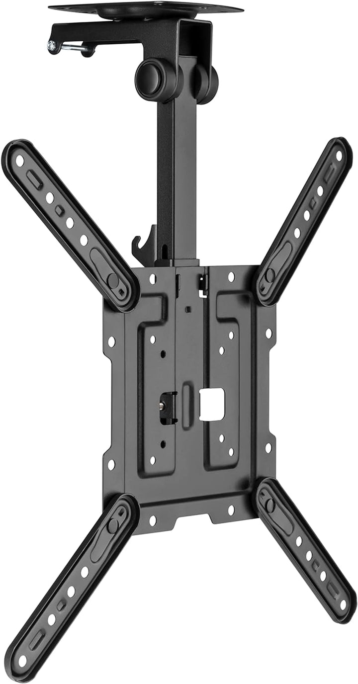 HALTERUNGSPROFI Premium TV Deckenhalterung, bis zu 105° neigbar für Dachschrägen, Höhe verstellbar,