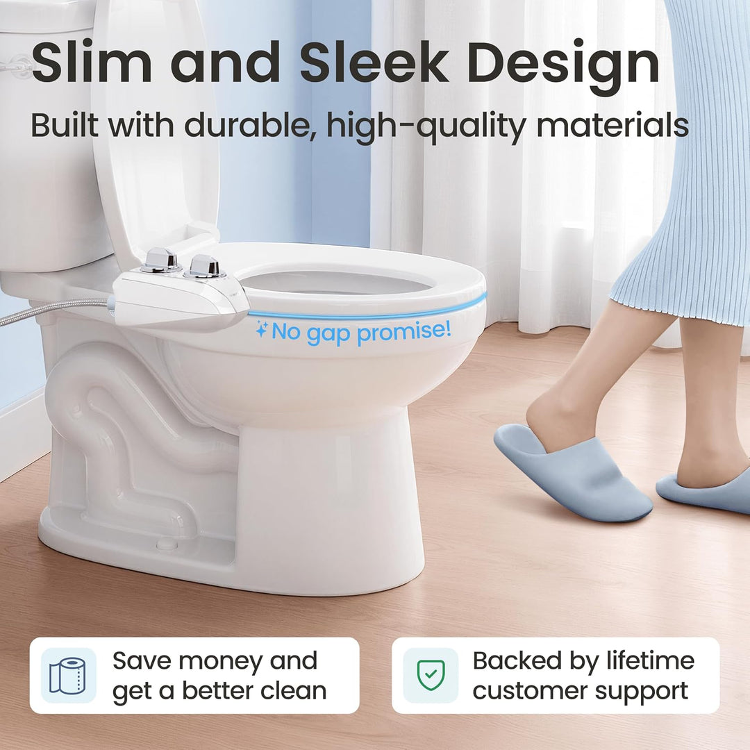 LUXE Bidet NEO 120 Plus – Next-Generation Bidet WC-Sitz Befestigung mit innovativen EZ-Lift Scharnie