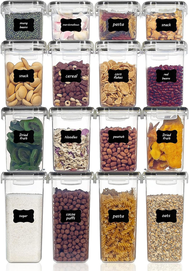 Vtopmart 16 Stück Vorratsdosen Set,Müsli Schüttdose & Frischhaltedosen, BPA frei Kunststoff Vorratsd