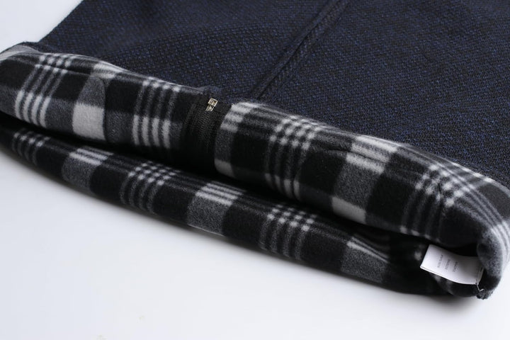 Herothorn Herren Strickweste Strickjacke ohne Ärmel V-Ausschnitt Ärmellose Fleecefutter Jacke Reissv