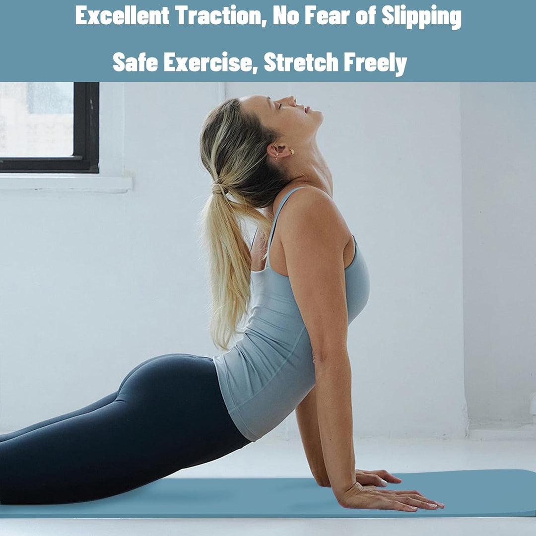 Foldable Yoga Mat - TPE Exercise Pilates Mat - 183 x 61 cm, 5 mm Dick, Sport Matte für Pilates, Gymn