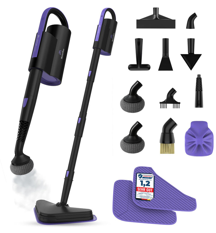 Motionflow Dampfreiniger für alles – 16-in-1 Hochdruck Steam Cleaner für Polstermöbel, Teppiche, Bad