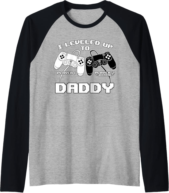 I Leveled Up To Daddy Gamer Spiele-Controller Raglan