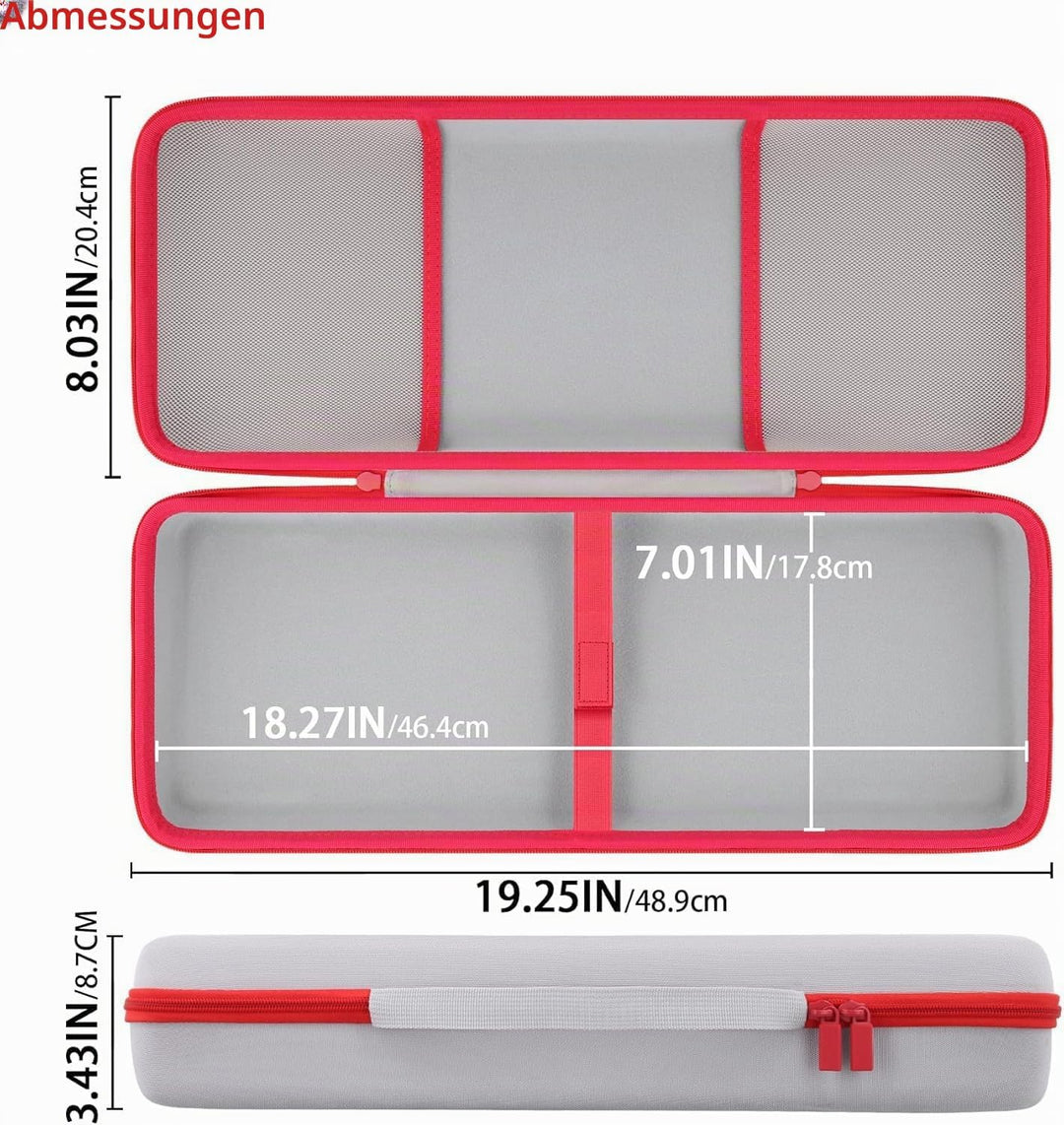 co2CREA Hart Tragbare Schutzhülle Etui Tasche für 8Bitdo Retro108 Mechanical Keyboard,Hot Swappable
