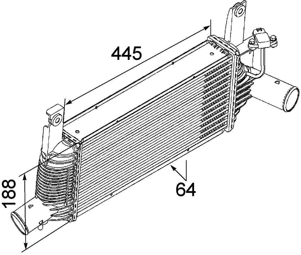 MAHLE CI 159 000P Ladeluftkühler BEHR PREMIUM LINE