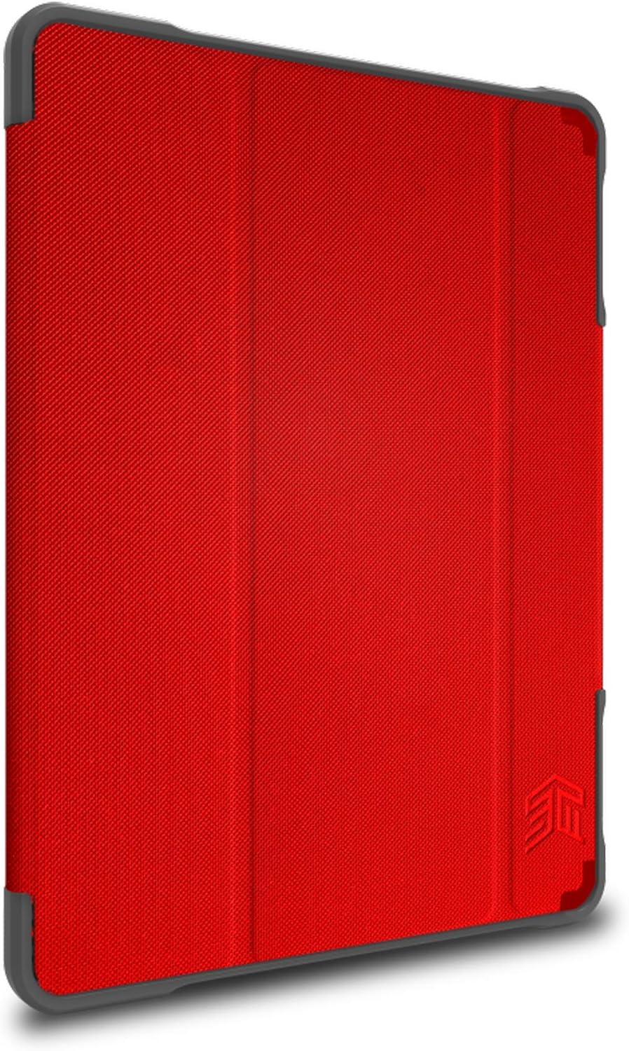 STM Bags Dux Plus DUO Case für Apple iPad 10,2" (2019 &amp; 2020) - rot/transparent [Militär Standard I
