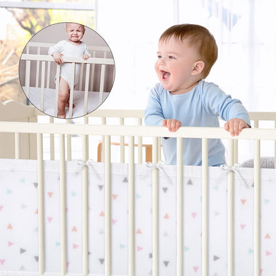 Vicloon Bettumrandung Nestchen, Nestchen für Kinderbetten Kantenschutz Baby Babybett, Atmungsaktive