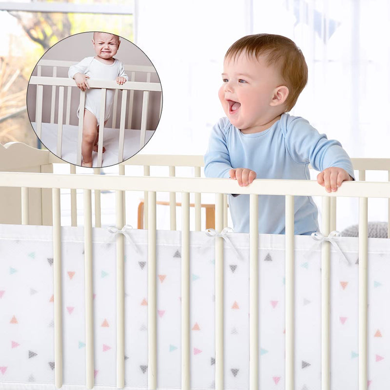 Vicloon Bettumrandung Nestchen, Nestchen für Kinderbetten Kantenschutz Baby Babybett, Atmungsaktive