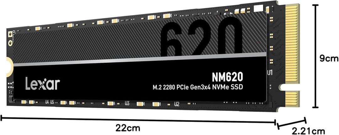 Lexar NM620 256 GB SSD, PCIe 3.0 x4, NVMe 1.4, M.2 2280