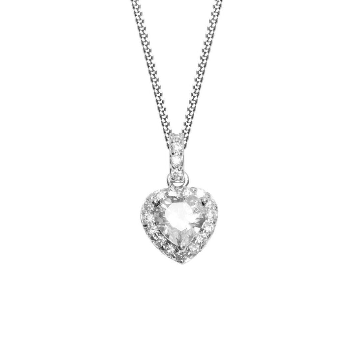 NANA KAY Modern Classics Halskette Herz Silber mit Zirkonia ST719