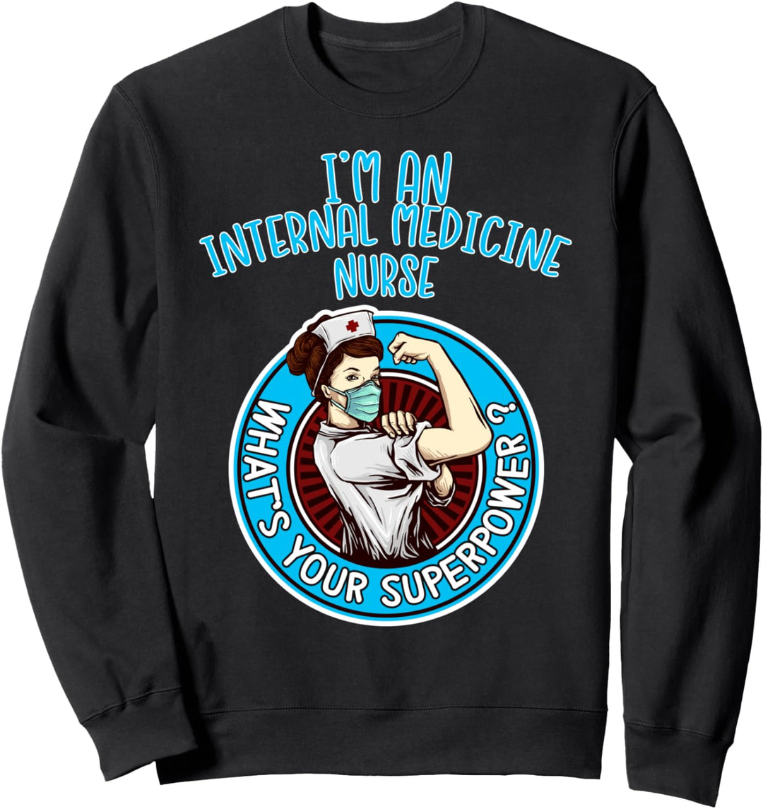 Internistische Krankenschwester Shirt für Frauen Sweatshirt