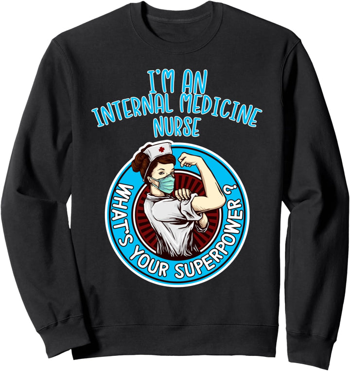 Internistische Krankenschwester Shirt für Frauen Sweatshirt