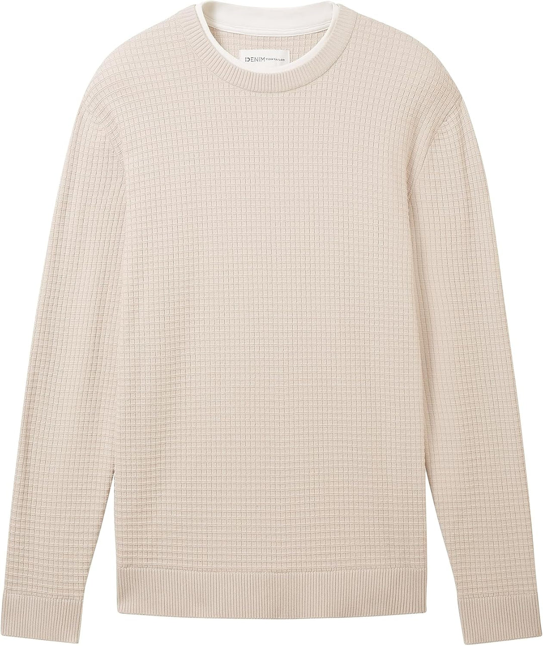 TOM TAILOR Denim Herren Pullover XXL 27609 - Cold Beige, XXL 27609 - Cold Beige
