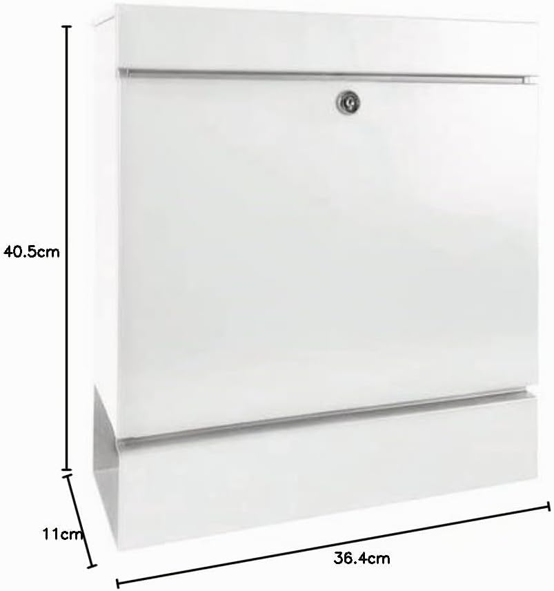 BURG-WÄCHTER Briefkasten Edelstahl mit Zeitungsbox, DIN C4 Einwurf-Format, Mit 2 Schlüssel, Seattle