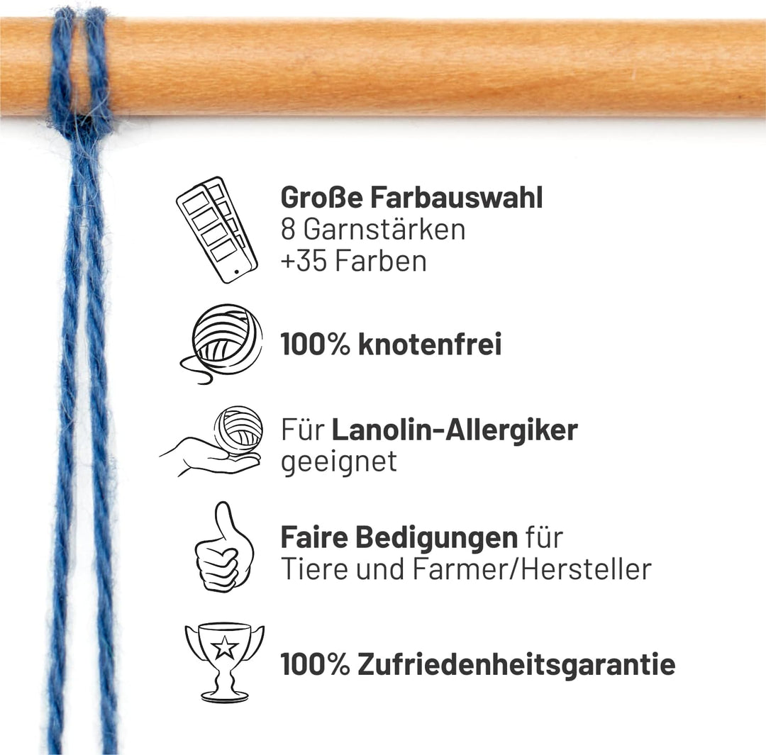 HANSA-FARM | 100% Baby Alpakawolle in 50+ Farben (kratzfrei) - 300g Set (6 x 50g) - weiche Alpaka Wo
