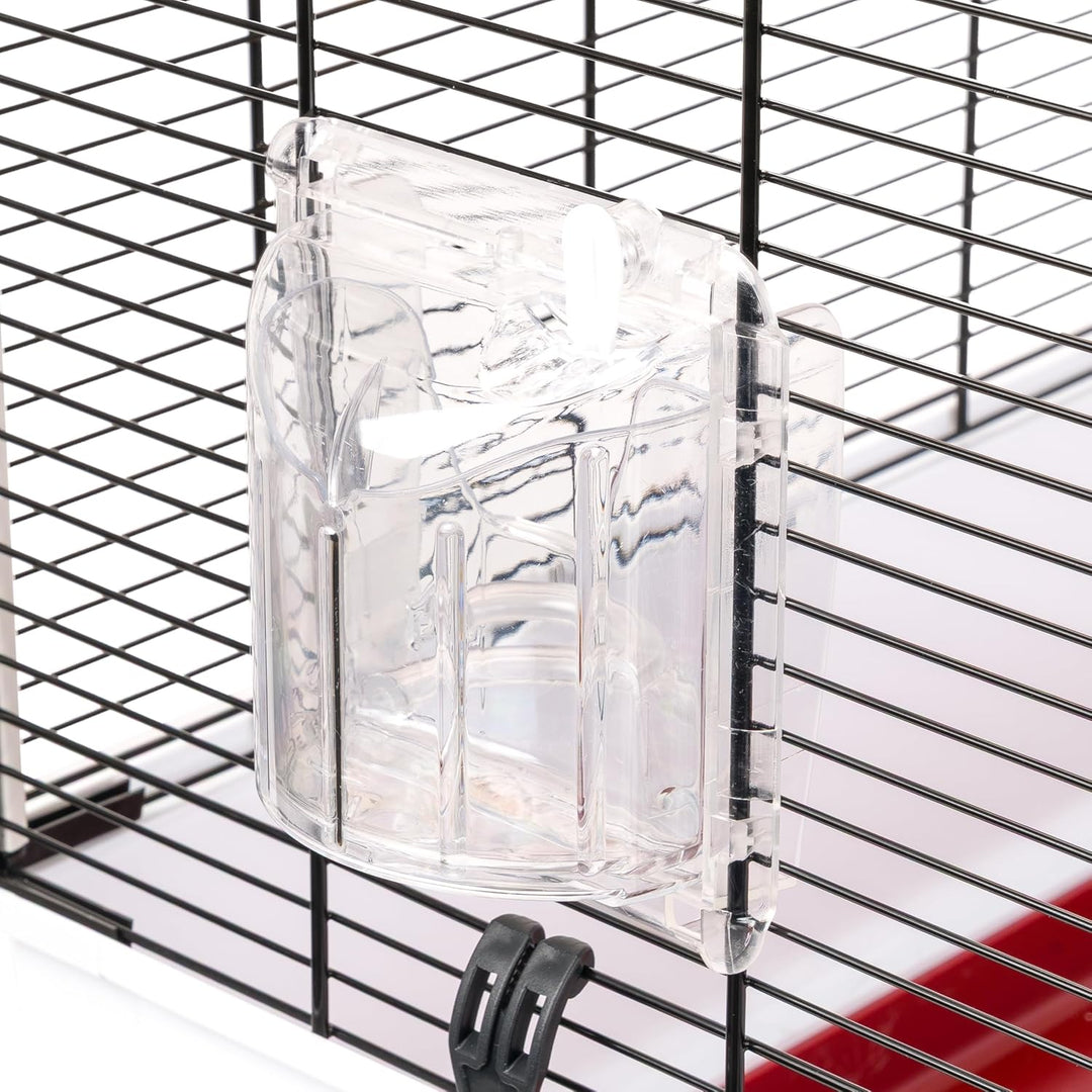 Ferplast Vogelkäfig Wellensittich Käfig Exotenkäfig, inkl. Vogelspielzeug, Vogel-Futternapf, Vogel-S