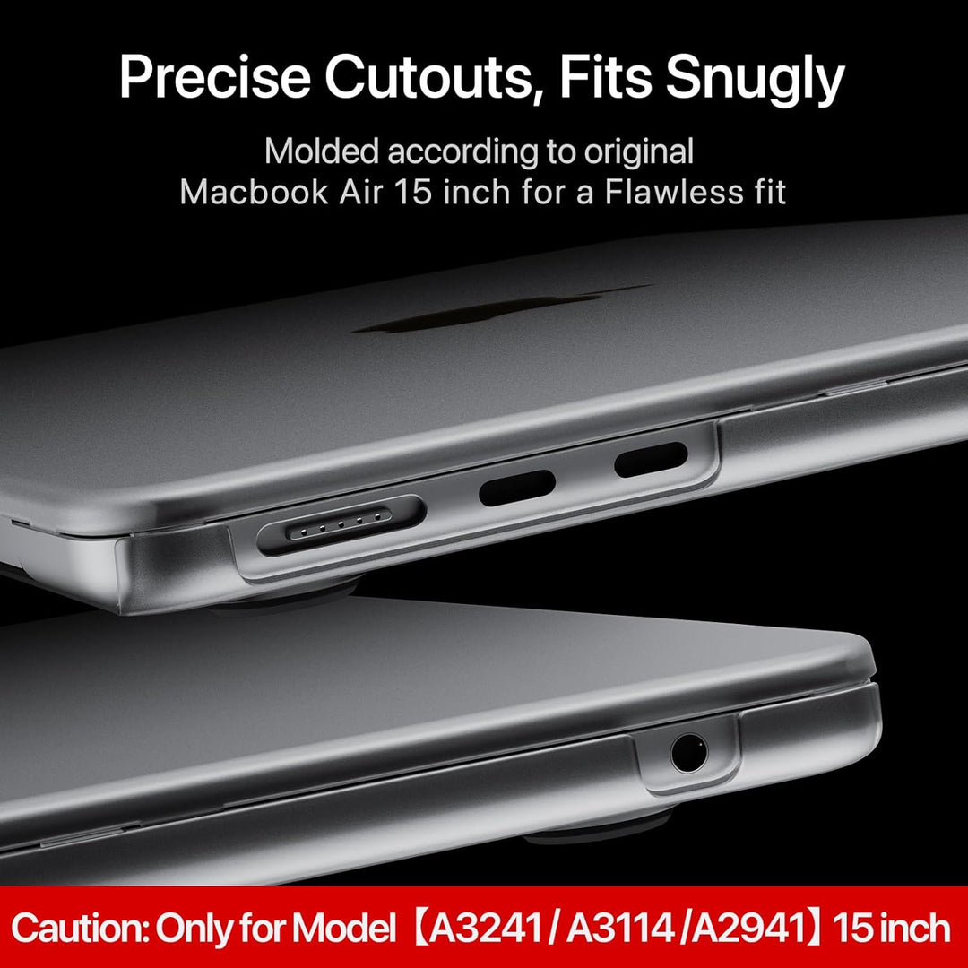 Soonjet für MacBook Air 15 Zoll Hülle M2 2023 Neu A2941 [Genau Wie Original-MacBook] [Nr.1 Ultradünn