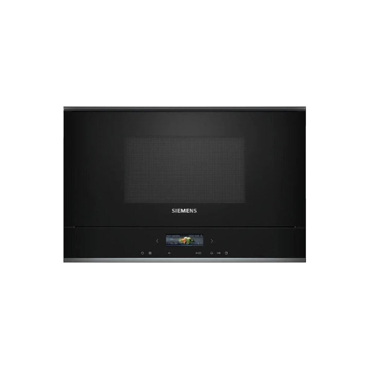 Siemens BE732R1B1 iQ700 Einbau-Mikrowelle, Schwarz, cookControl10 - Automatikprogramme, humidClean P