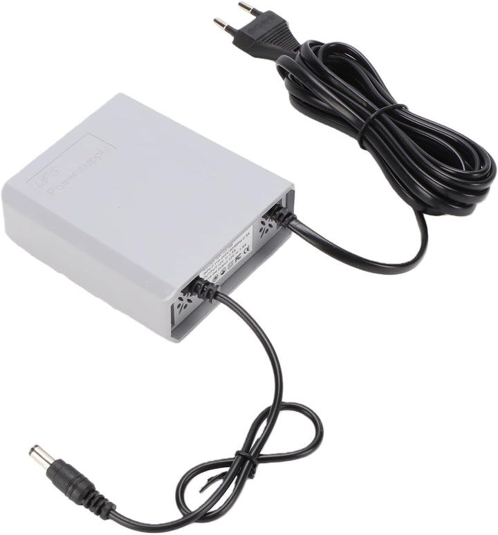 Walfront Mini-USV-Batterie-Backup, 12V 1,5A Netzteil mit 5400mAh, für WLAN-Router, Modem, Sicherheit