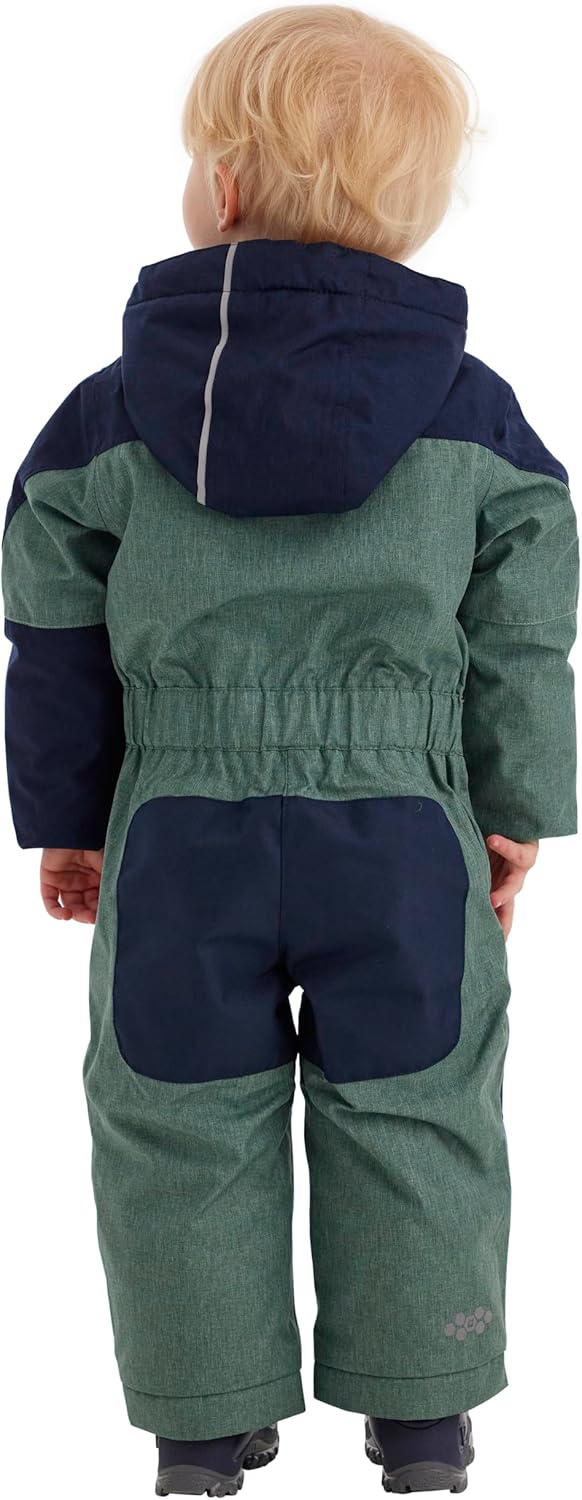 Killtec Kesley Mini Skioverall/Schneeanzug mit Kapuze und Schneefang, waldgrün, 122/128