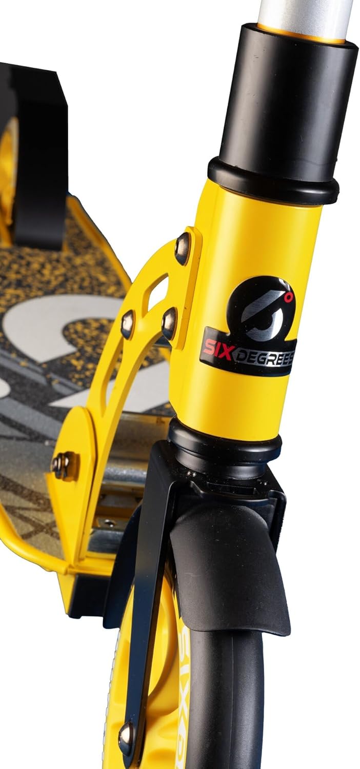 SIX DEGREES Aluminium Scooter Junior mit Klappmechanismus u. Ständer, 180/145 mm, höhenverstellbar,