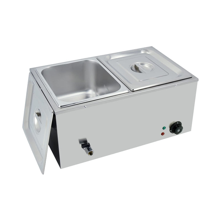 TAIMIKO Elektrisches Wasserbad aus Edelstahl, 220 – 240 V, 1500 W, Kommerziell Speisewärmer, Bain Ma