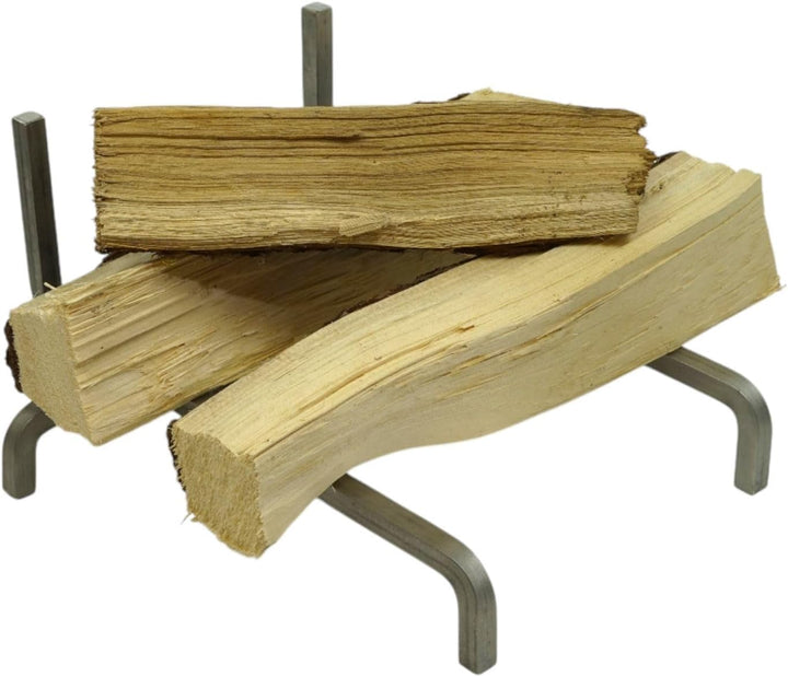 Feuerhund Edelstahl 2er Set Kaminbock Feuerbock Kaminböcke Kaminhund Feuerross (300x140x150mm), 300x