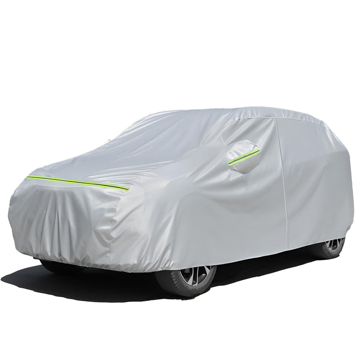 Favoto Autoabdeckung Vollgarage Auto Autoabdeckplane Outdoor - Wasserdicht Autohülle Autoplane Kompa