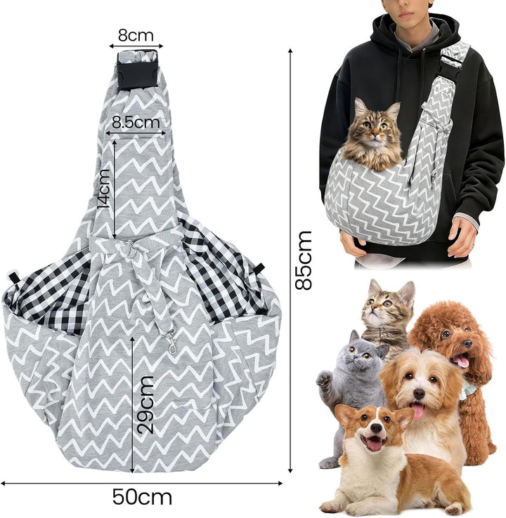 Hundetragetasche Bis 7.5KG Tragbare Hundetasche Wandern Tragetasche Fronttasche Hund Hunderucksack H