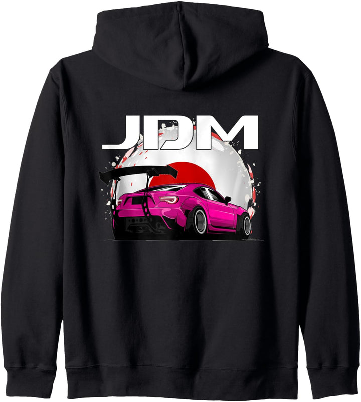 Japanische Flagge Import Auto Japanische Hausmarktautos JDM Kapuzenjacke