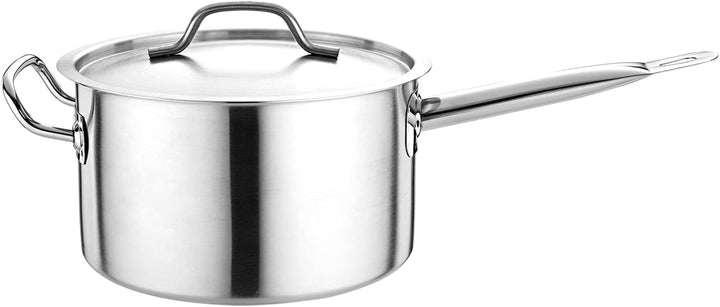 Edelstahl Kochtopf mit Deckel für alle Herdarten Topf in 11 Grössen Ø 16cm - Höhe 7cm, Ø 16cm -