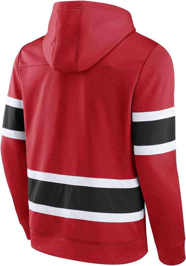 Fanatics - NHL Chicago Blackhawks Iconic Exclusive Pullover Hoodie Farbe Rot M Rot, M Rot