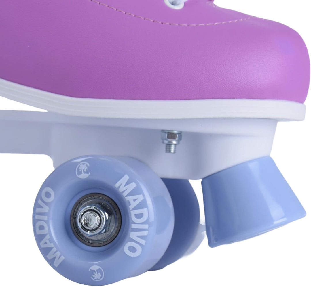 MADIVO Pastel Damen Klassische Retro Rollschuhe | ABEC-7 Kugellager | Mädchen Roller Skates Inliner