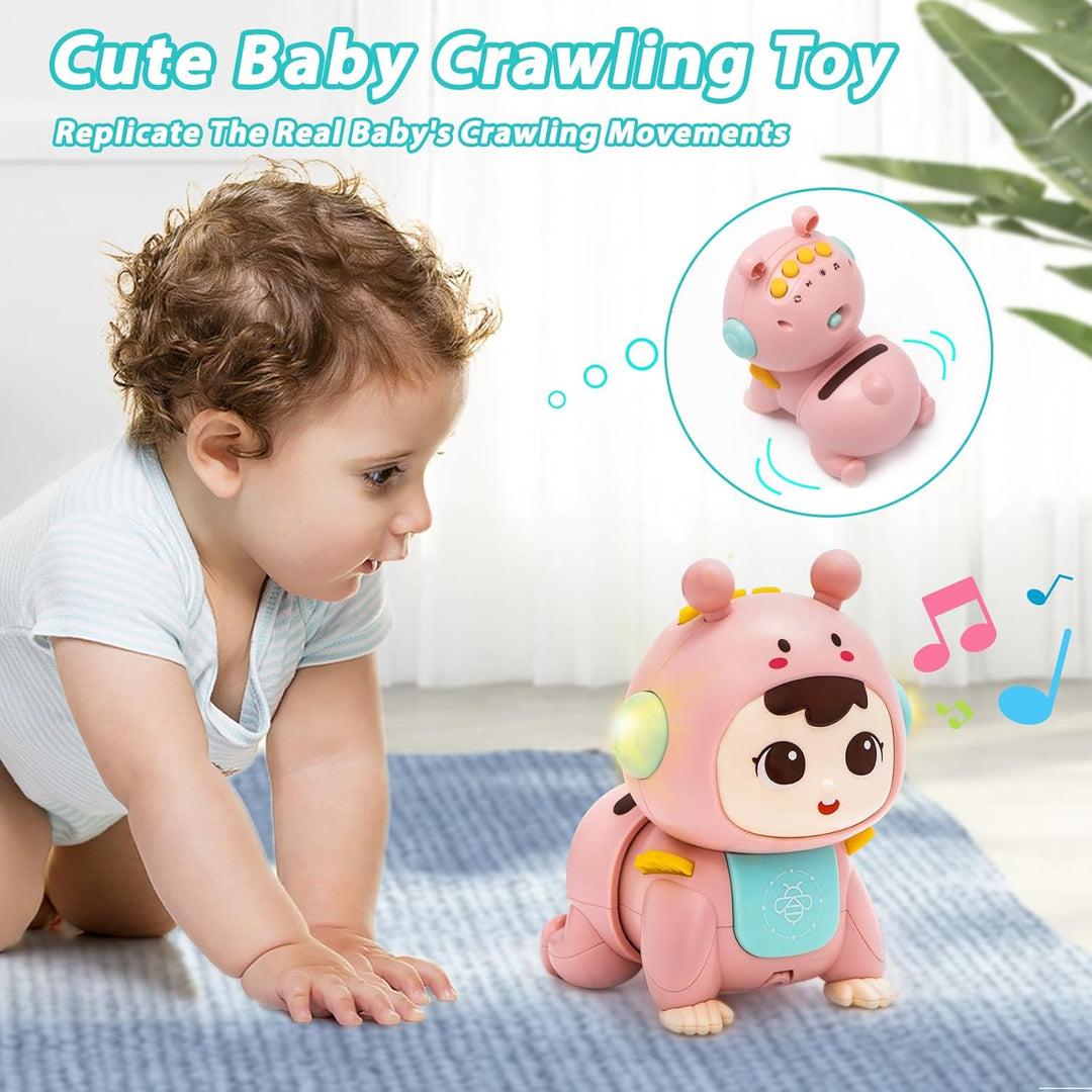 Musik Licht Krabbelnde Baby Spielzeug Bauchlage Musikalische Sensorik Spielzeug Tummy Time Toys für