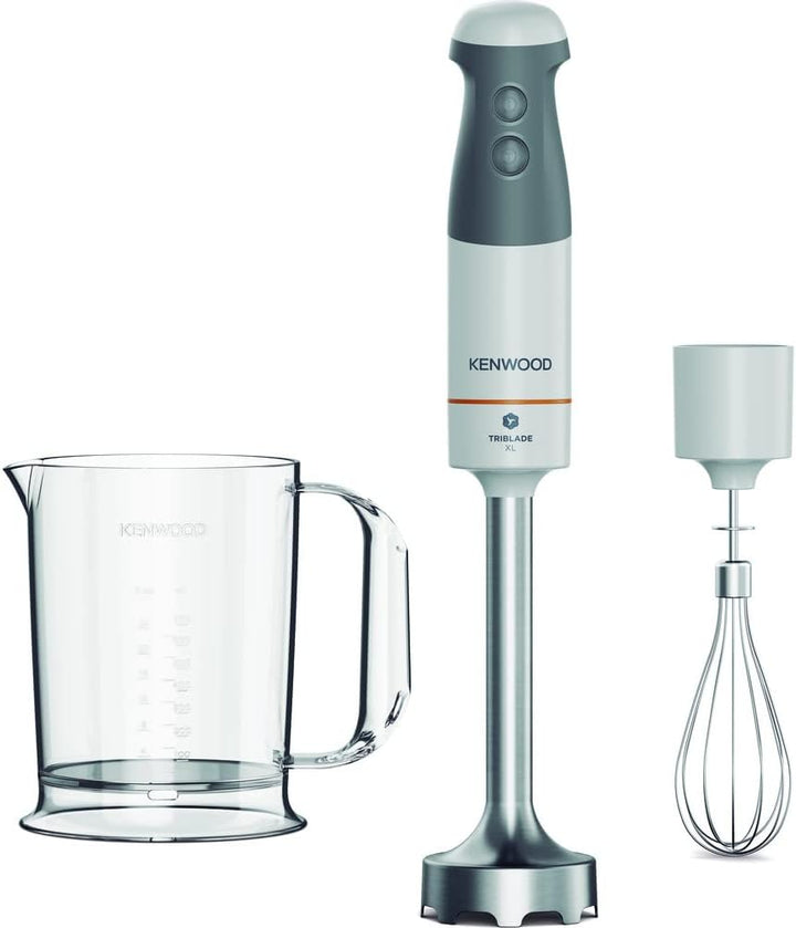 Kenwood HBM40.002WH Stabmixer inkl. Schneebesen & Messbecher, Turbofunktion, SureGrip Technologie, 8