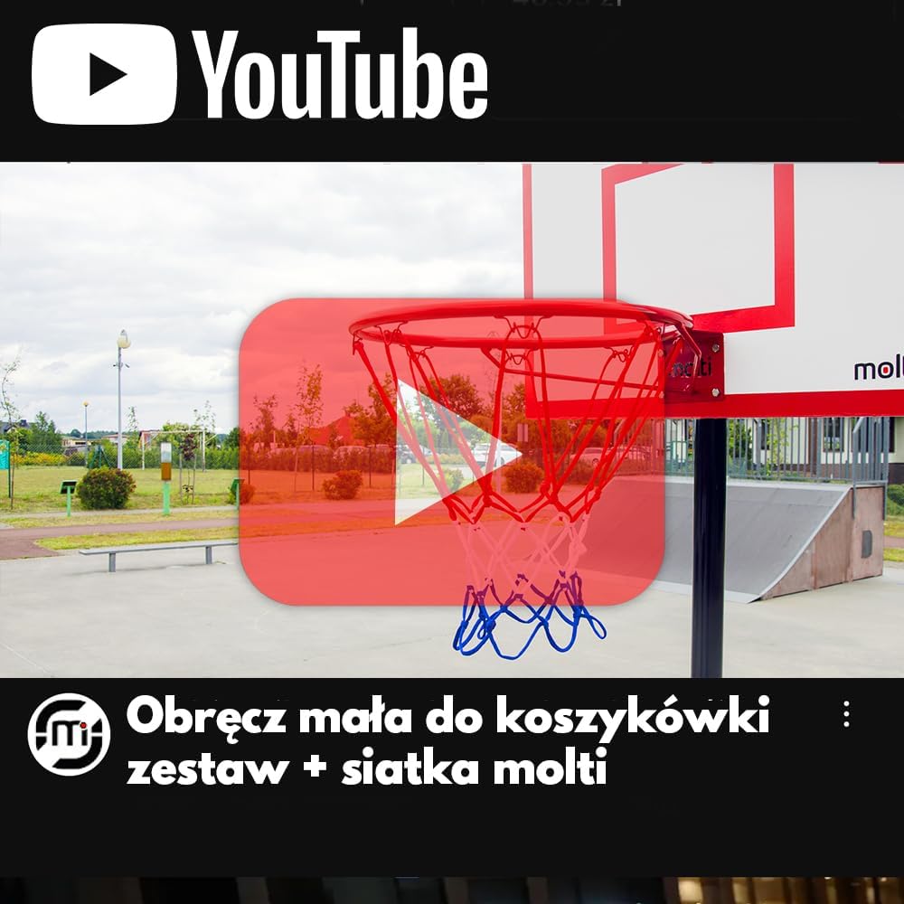 molti HangRing Ø45cm Ø37cm Basketballring Set mit Ball Basketballkorb BasketballNetz und Befestigung