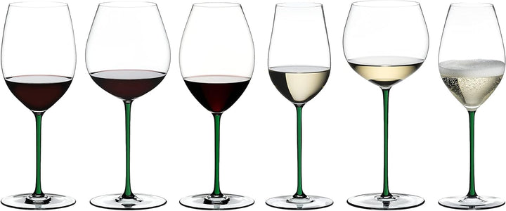 Riedel Fatto A Mano Cabernet Weinglas, Grün Cabernet Grün, Cabernet Grün