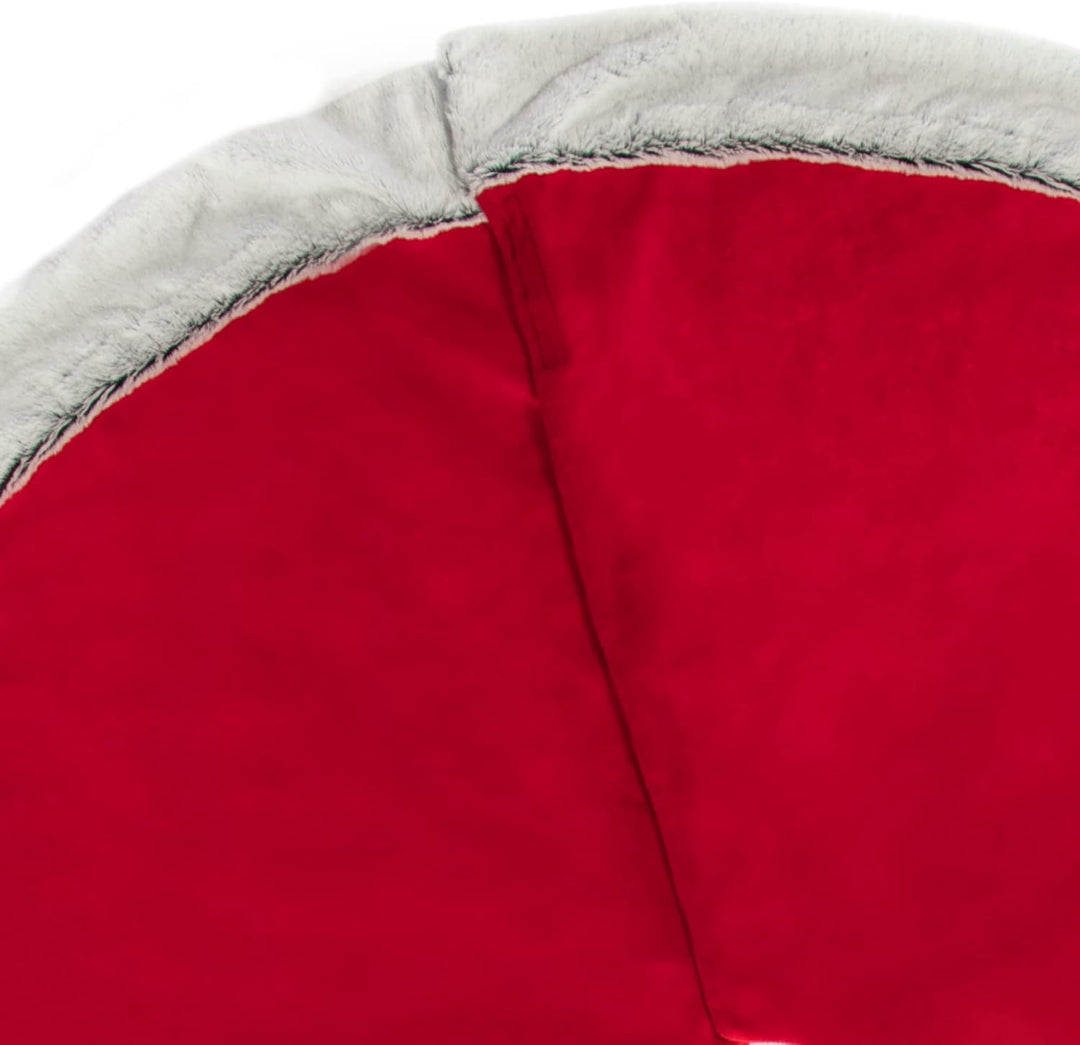 com-four® Premium Weihnachtsbaumdecke zum Schutz vor Tannennadeln - runde Christbaumdecke für den We
