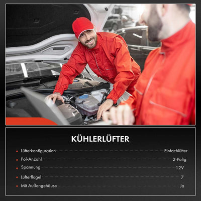 Frankberg Lüfter Motorkühlung Kühlerlüfter Kompatibel mit B-Max JK 1.4L-1.6L 2012-Heute B-Max Van JK