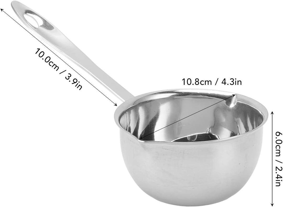 Butterwärmer Topf, Edelstahl Butterschmelzer Topf Butterwärmer Milchwärmer Topf Türkische Kaffeekann