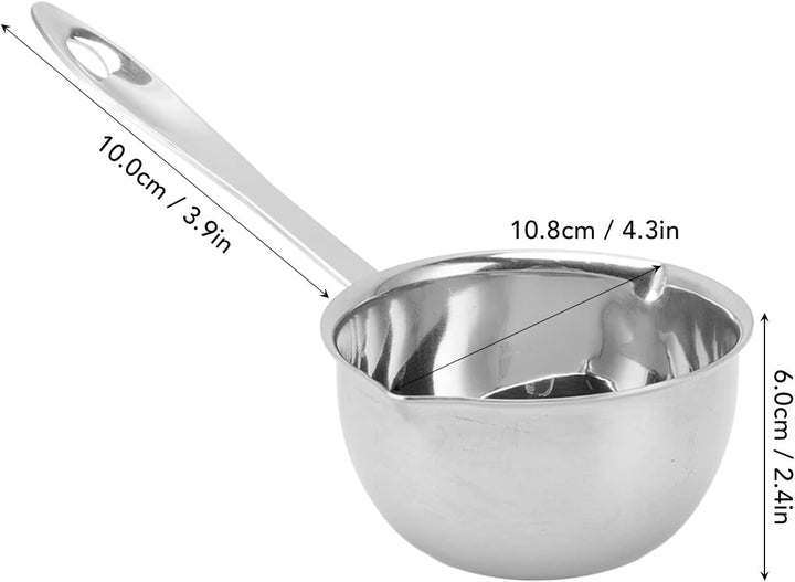 Butterwärmer Topf, Edelstahl Butterschmelzer Topf Butterwärmer Milchwärmer Topf Türkische Kaffeekann