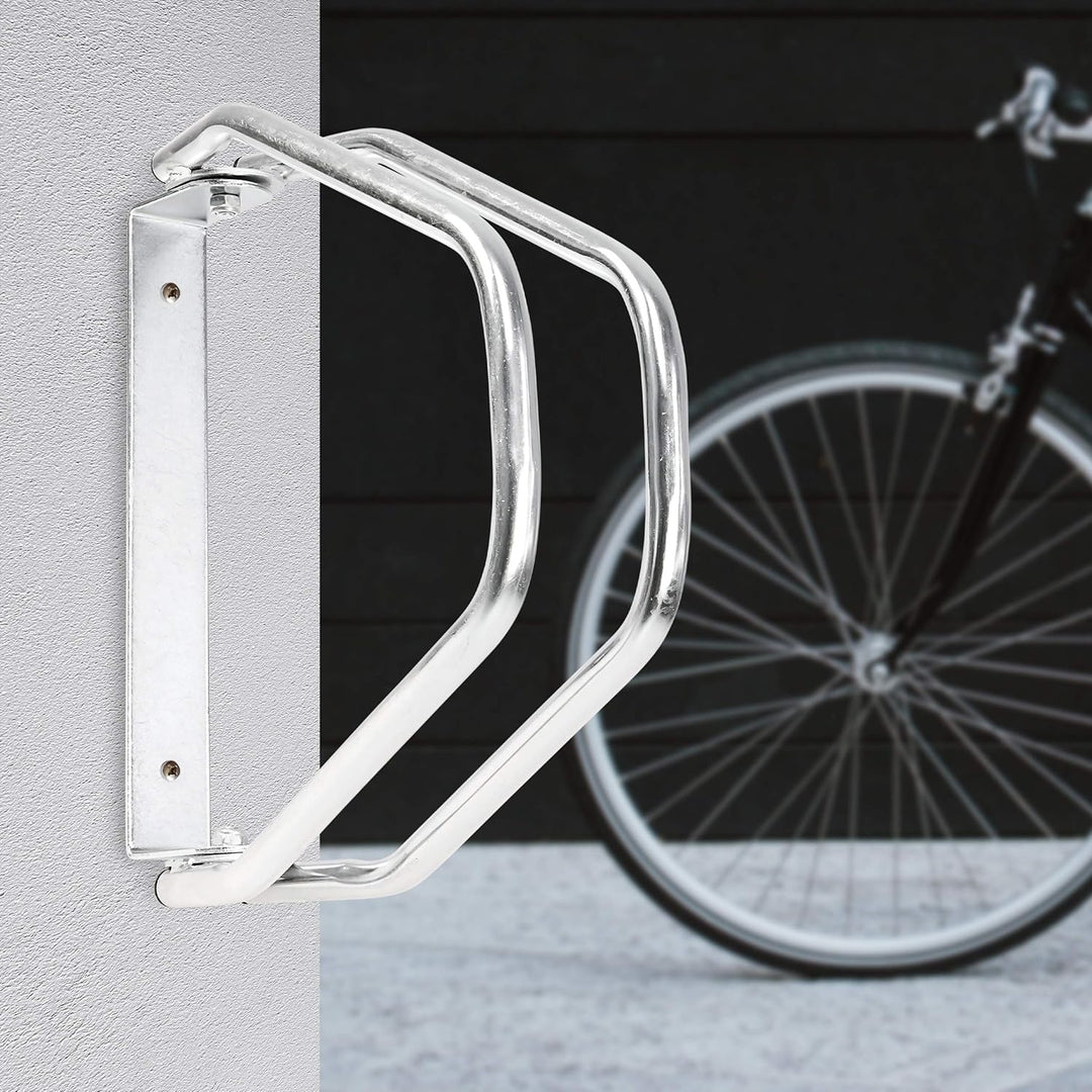 Relaxdays 4 x Fahrradständer im Set, Wandparker als Einzelständer, zur Wandmontage, verstellbar, HBT
