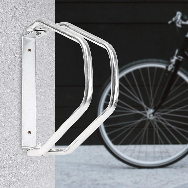 Relaxdays 4 x Fahrradständer im Set, Wandparker als Einzelständer, zur Wandmontage, verstellbar, HBT
