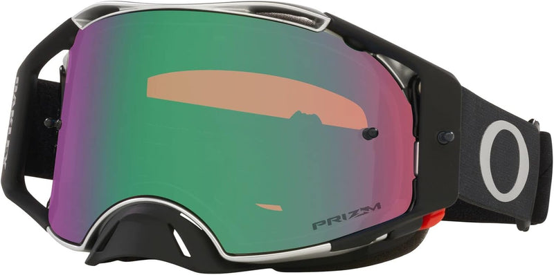 Oakley Unisex Airbrake Mx MX Goggle L Tuff Blocks Gunmetal Black Strap/Prizm Mx Jade Lens, L Tuff Bl